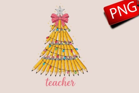 Christmas Tree Teacher Bow PNG: Illustrations Review