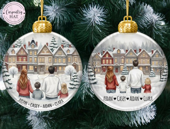 Family Christmas Ornament PNG: A Designer Review