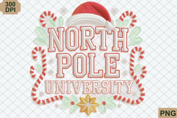 North Pole University PNG: Festive Illustrations