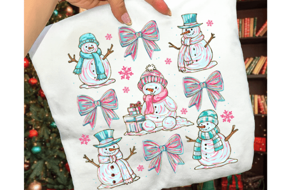 Pastel Snowman Png: Cute Christmas Illustrations
