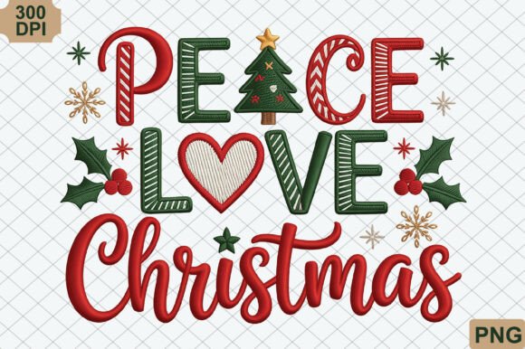 Peace Love Christmas PNG: Elevate Your Illustrations