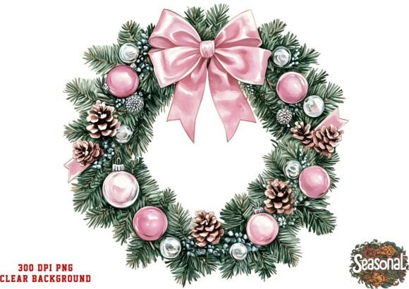 Review: Blush Ornament Christmas Wreath PNG
