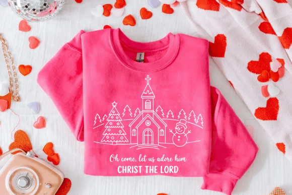 Review: Christmas Church Line Art for Brand Illustrations