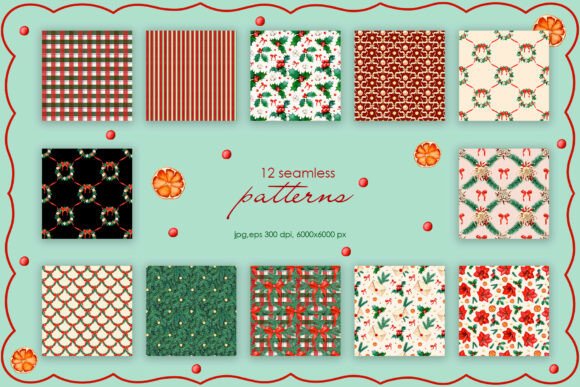 Scarlet Christmas Botanicals Patterns Review