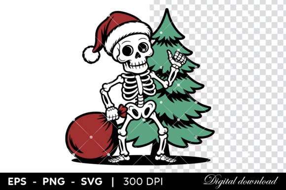Skeleton Santa Illustrations: A Designer’s Review